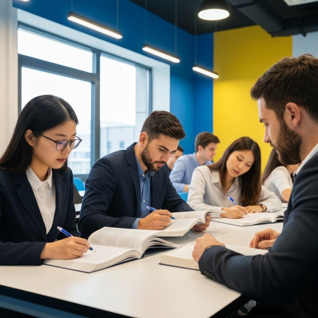 Students engaged in personalized academic tutoring